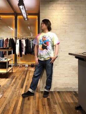 「コラボレーション」｜「アイテム（財布/小物）」を使った、吉川修平さん（メンズ・175cm）の冬コーディネート