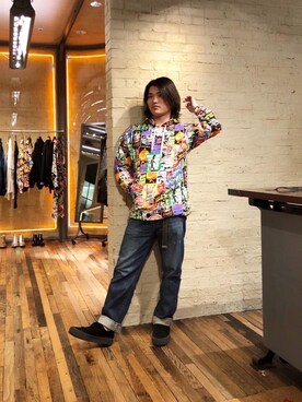 「HYSTERIC GLAMOUR（ヒステリックグラマー）のアイテム（ワンピース/ドレス）」を使った、吉川修平さん（メンズ・175cm）の冬コーディネート
