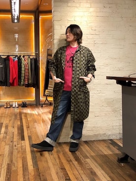 「HYSTERIC GLAMOUR（ヒステリックグラマー）のアイテム（ワンピース/ドレス）」を使った、吉川修平さん（メンズ・175cm）の冬コーディネート