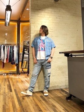 吉川修平さん(メンズ・175cm)の夏コーディネート