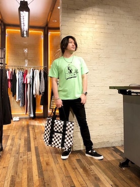 「ロック」｜吉川修平さん（メンズ・175cm）の夏コーディネート