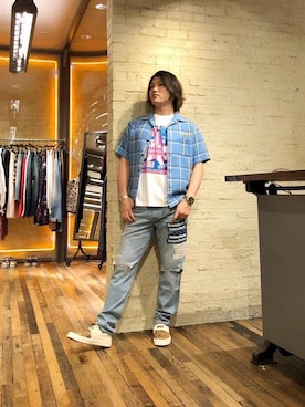 吉川修平さん（メンズ・175cm）の夏コーディネート
