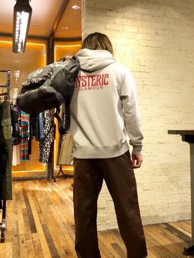 「アイテム（ルームウェア/パジャマ）」を使った、吉川修平さん（メンズ・175cm）の秋コーディネート