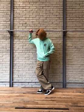 「アイテム（ルームウェア/パジャマ）」を使った、吉川修平さん（メンズ・175cm）の春コーディネート