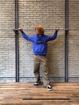「アイテム（ルームウェア/パジャマ）」を使った、吉川修平さん（メンズ・175cm）の春コーディネート