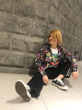 「70'sコーデ」｜「アイテム（ナイロンジャケット）」を使った、吉川修平さん（メンズ・175cm）の夏コーディネート