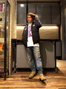 「70'sコーデ」｜「アイテム（ブルゾン）」を使った、吉川修平さん（メンズ・175cm）の秋コーディネート