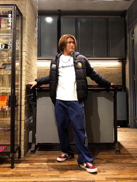 「70'sコーデ」｜「アイテム（ブルゾン）」を使った、吉川修平さん（メンズ・175cm）の秋コーディネート