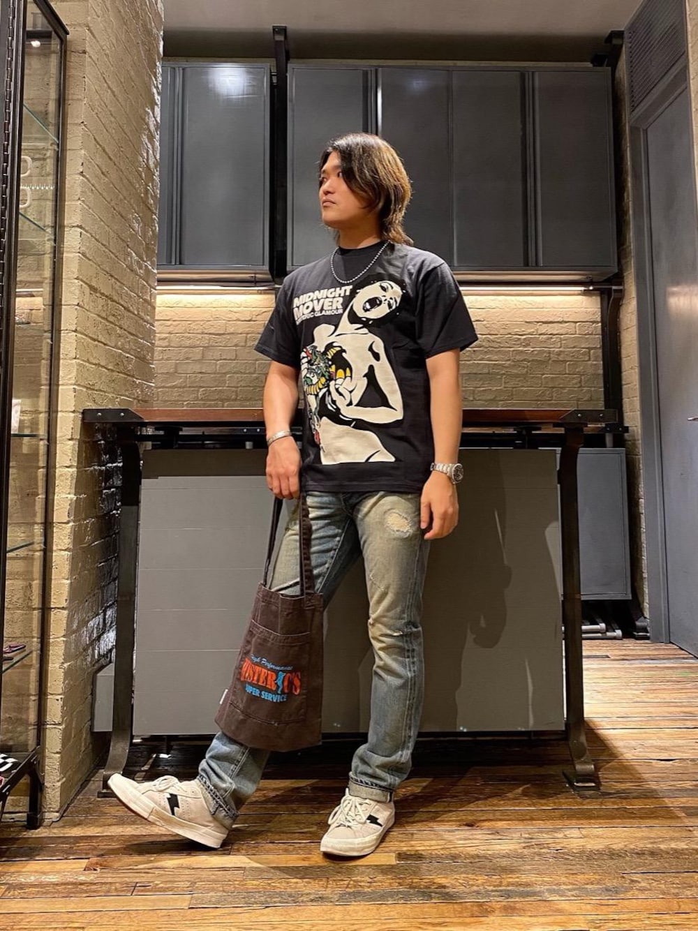 HYSTERIC GLAMOUR（ヒステリックグラマー）の「MIDNIGHT MOVER Tシャツ
