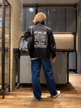 「コラボレーション」｜「アイテム（ブルゾン）」を使った、吉川修平さん（メンズ・175cm）の秋コーディネート