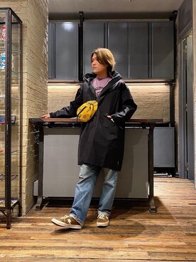 「90'sコーデ」｜「アイテム（その他アウター）」を使った、吉川修平さん（メンズ・175cm）の秋コーディネート