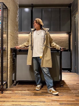 「90'sコーデ」｜「アイテム（その他アウター）」を使った、吉川修平さん（メンズ・175cm）の秋コーディネート