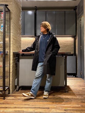 「90'sコーデ」｜「アイテム（その他アウター）」を使った、吉川修平さん（メンズ・175cm）の秋コーディネート