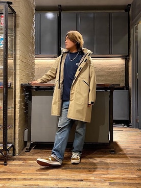 「90'sコーデ」｜「アイテム（その他アウター）」を使った、吉川修平さん（メンズ・175cm）の秋コーディネート