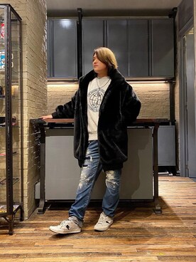 「90'sコーデ」｜「アイテム（その他アウター）」を使った、吉川修平さん（メンズ・175cm）の秋コーディネート