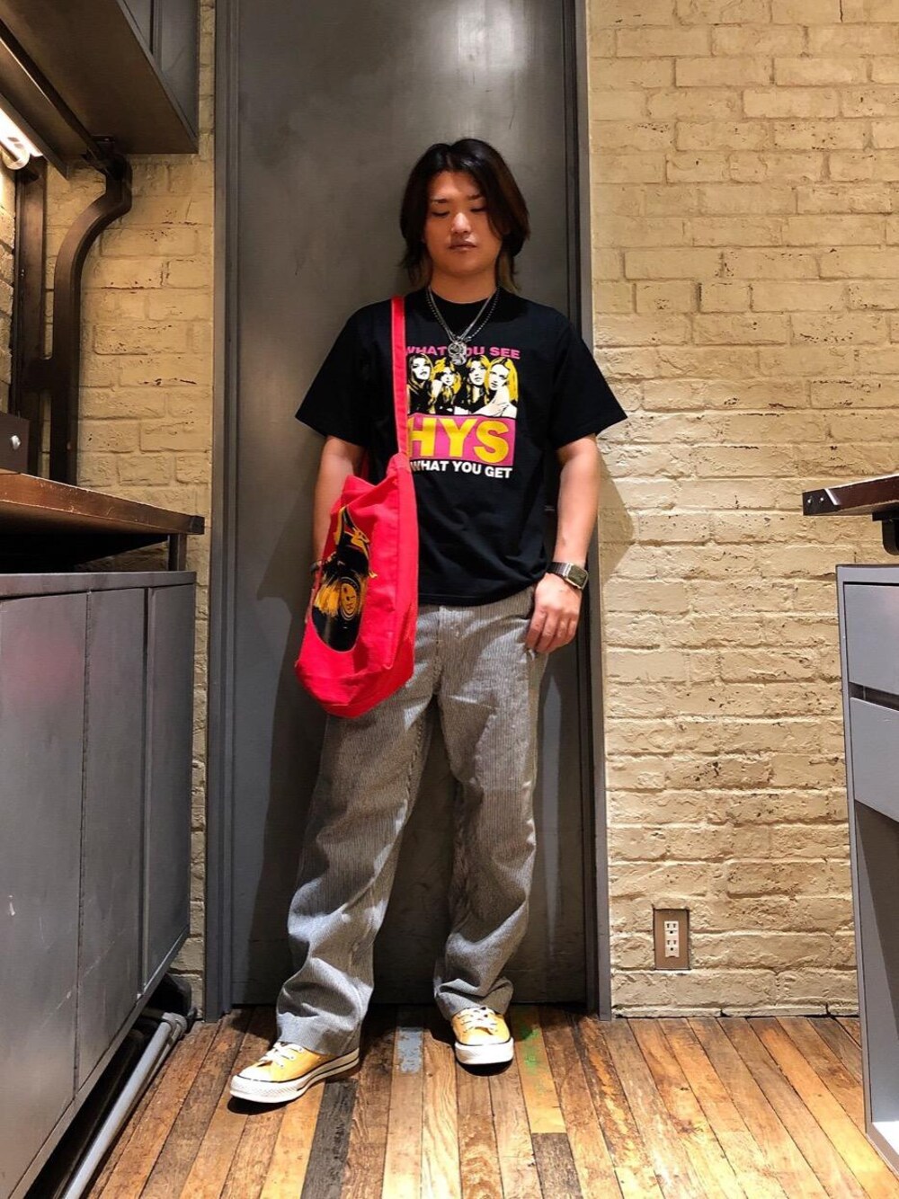 y2k　HYSTERIC GLAMOUR　ヒステリックベア　Tシャツ XS　白 HYSTERIC GLAMOUR（ヒステリックグラマー）の「SATISFACTION T