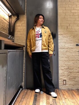 「90'sコーデ」｜吉川修平さん（メンズ・175cm）の秋コーディネート