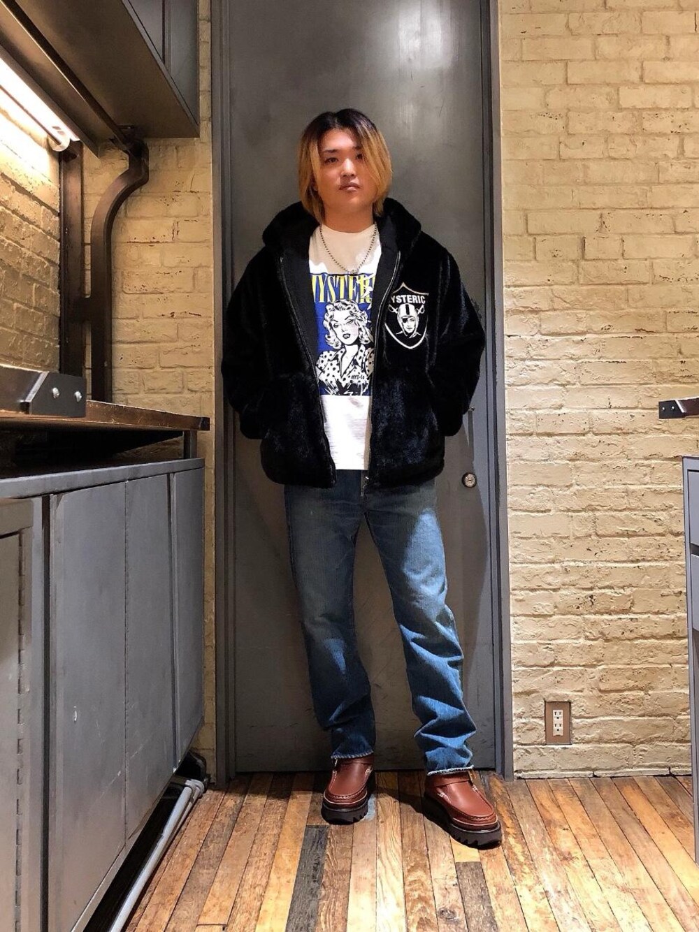 ヒステリックグラマー☆山本ヨーコ　コラボTシャツワンピース☆ HYSTERIC GLAMOUR × WILDSIDE YOHJI YAMAMOTO 最新コラボ