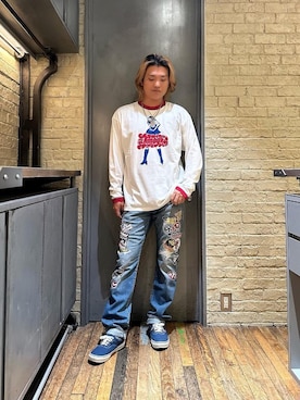 「でにむ」｜「アイテム（財布/小物）」を使った、吉川修平さん（メンズ・175cm）の秋コーディネート