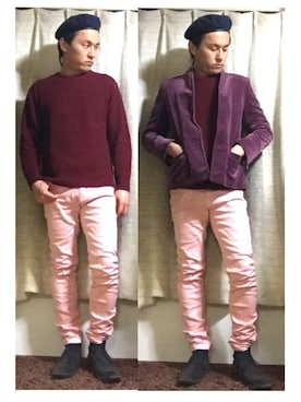 「Hush Puppies（ハッシュパピー）のアイテム（その他シューズ）」を使った、かめたくさん（メンズ・166cm）の春コーディネート
