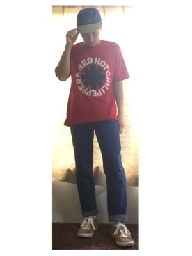 「PONY（ポニー）のアイテム」を使った、かめたくさん（メンズ・166cm）の夏コーディネート