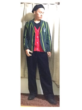 「Hush Puppies（ハッシュパピー）のアイテム（その他シューズ）」を使った、かめたくさん（メンズ・166cm）の冬コーディネート