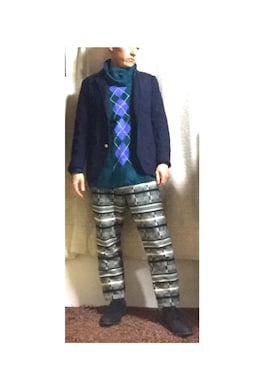 「Hush Puppies（ハッシュパピー）のアイテム（その他シューズ）」を使った、かめたくさん（メンズ・166cm）の冬コーディネート