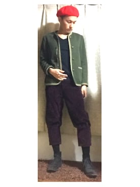 「Hush Puppies（ハッシュパピー）のアイテム（その他シューズ）」を使った、かめたくさん（メンズ・166cm）の冬コーディネート