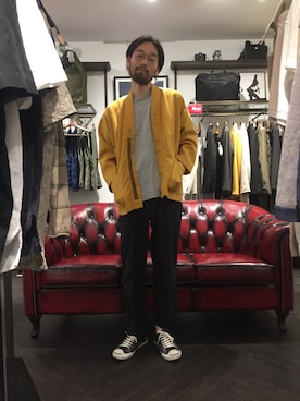 「worknotwork」｜「アイテム（ジャケット/アウター）」を使った、島林 裕樹さん（メンズ・177cm）の夏コーディネート