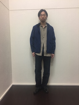 「worknotwork」｜「アイテム（ジャケット/アウター）」を使った、島林 裕樹さん（メンズ・177cm）の夏コーディネート