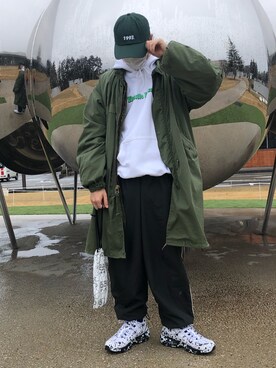 「youthloser」｜「アイテム（帽子）」を使った、KEI(youthloser)さん（メンズ・165cm）の春コーディネート