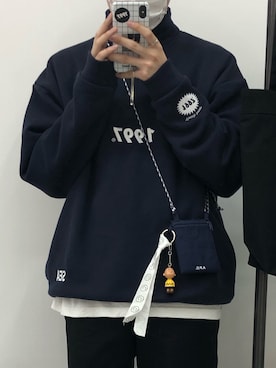 「youthloser」｜「アイテム（スウェット）」を使った、KEI(youthloser)さん（メンズ・165cm）の春コーディネート