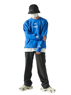 「youthloser」｜「アイテム（スウェット）」を使った、KEI(youthloser)さん（メンズ・165cm）の春コーディネート