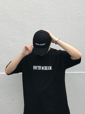 「youthloser」｜「アイテム（帽子）」を使った、KEI(youthloser)さん（メンズ・165cm）の春コーディネート