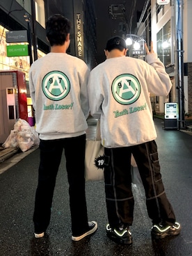 「youthloser」｜「アイテム（スウェット）」を使った、KEI(youthloser)さん（メンズ・165cm）の秋コーディネート
