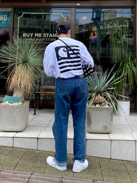 「KENZO（ケンゾー）のアイテム（デニムパンツ）」を使った、KEI(youthloser)さん（メンズ・165cm）の春コーディネート
