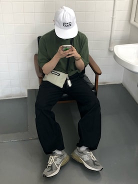 「youthloser」｜「アイテム（帽子）」を使った、KEI(youthloser)さん（メンズ・165cm）の夏コーディネート