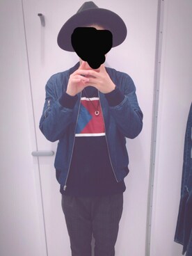 「SPINNS（スピンズ）のアイテム（その他アウター）」を使った、栗木 いくとさん（メンズ・177cm）の冬コーディネート