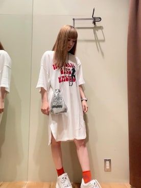 「らふこーで」｜「アイテム（ワンピース/ドレス）」を使った、ヵさん（レディース・155cm）の夏コーディネート