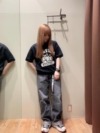 ★タグ付き★ヒステリックグラマー 衿付きスウェット XL ブラック 25春モデル HYSTERIC GLAMOUR（ヒステリックグラマー）の「NASHVILLE衿付き