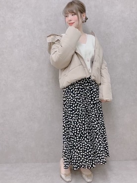 「sango（sango）のアイテム（サロペット/オーバーオール）」を使った、ちゃきさん（レディース・158cm）の冬コーディネート