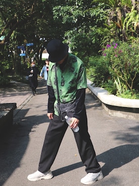 「FILA（フィラ）のアイテム（その他シューズ）」を使った、Kさん（メンズ・178cm）の春コーディネート