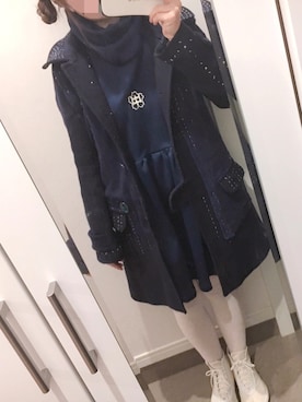 「keisuke kanda（ケイスケカンダ）のアイテム（その他アウター）」を使った、€さん（レディース・155cm）の冬コーディネート