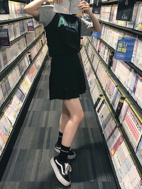 「Gosha Rubchinskiy（ゴーシャラブチンスキー）のアイテム」を使った、mizunomitaiさん（レディース・163cm）の夏コーディネート