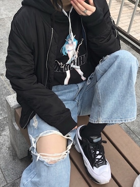 「MISBHV（ミスビヘイブ）のアイテム」を使った、mizunomitaiさん（レディース・163cm）の春コーディネート