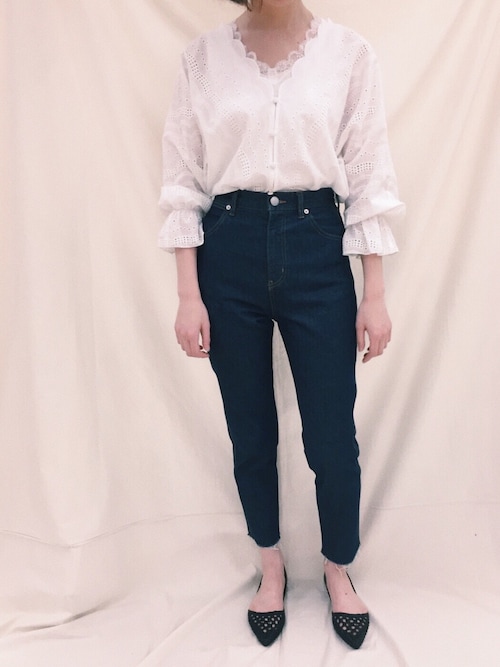 セール】ストライプシシュウブラウス 783591（シャツ/ブラウス