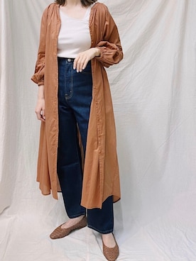 「LOWRYS FARM（ローリーズファーム）のメッシュフラットシューズ　864880（パンプス）」を使った、井守英恵さん（レディース・167cm）の春コーディネート