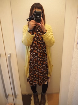 「B.L.U.E（ビーエルユーイー）のアイテム（トップス）」を使った、くろさん（レディース・153cm）の秋コーディネート