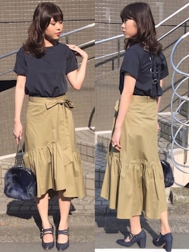 「アーバンリサーチ20周年記念企画！宝島社人気5大ファッション誌インフルエンサーコンテスト（アーバンリサーチ）のアイテム」を使った、MARIさん（レディース・165cm）の秋コーディネート