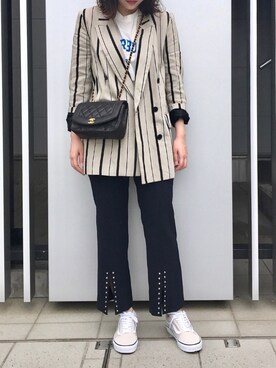 「オールドスクール」｜「アイテム（その他シューズ）」を使った、MARIさん（レディース・165cm）の春コーディネート